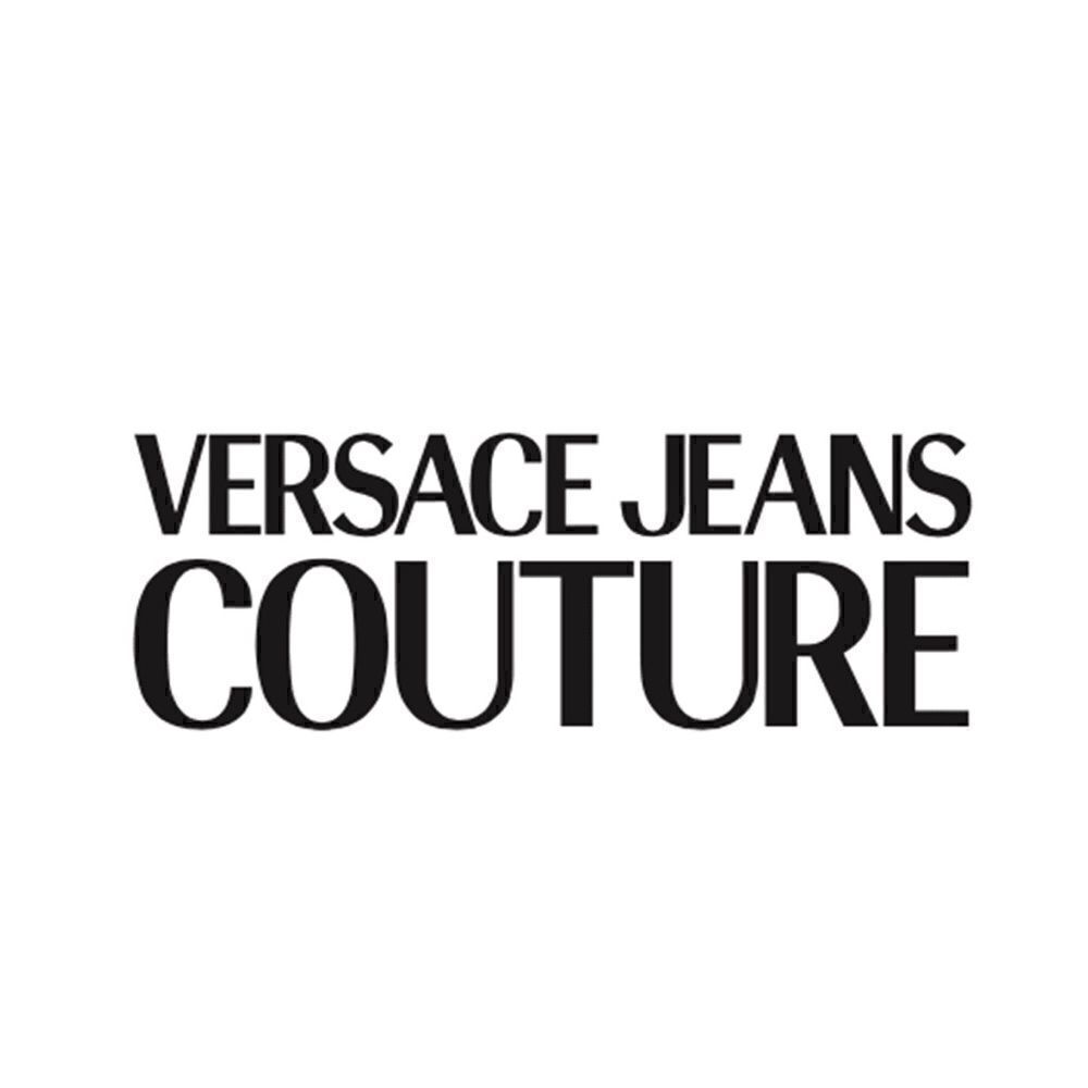 ⭕️ VERSACE JEANS Denim Shorts Logo Blue Pink - Picture 7 of 7